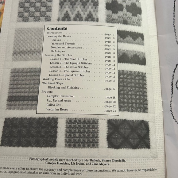 4/$50 Needlepoint Beginner's Guide Book pattern book 🪡 - Picture 5 of 7